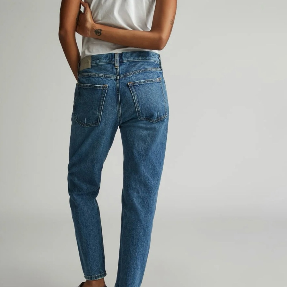 NWT! Everlane Relaxed Straight Jeans The Rigid Slouch Jeans- Washed Indigo -27 - Picture 5 of 12